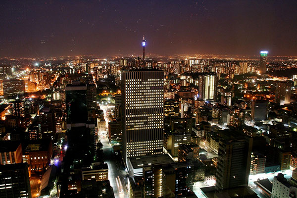 Enjoy a panoramic view of the city of Johannesburg at the Carlton Centre